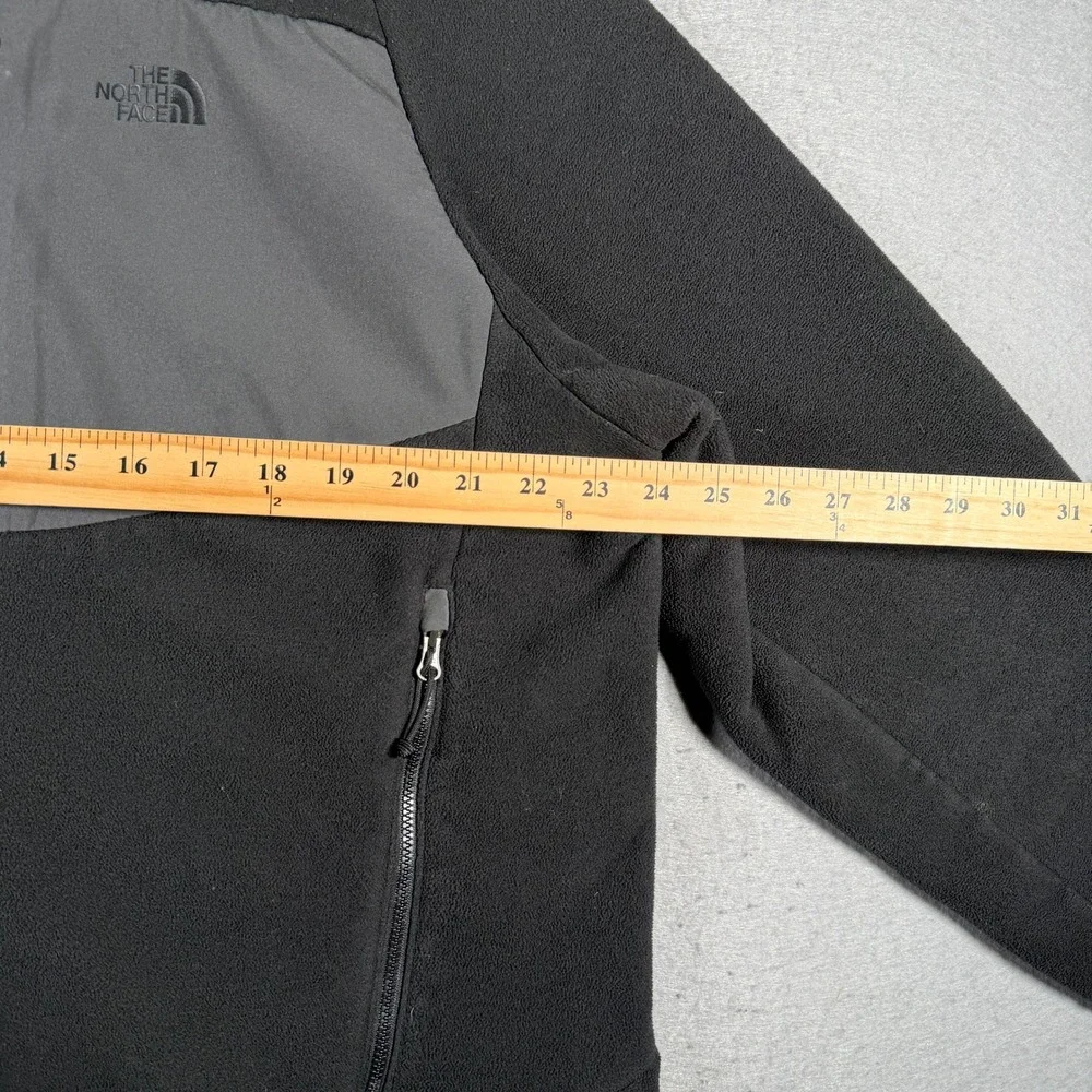 The North‎ Face Mens Fleece Jacket Full Zip Black XL Pockets Outdoor